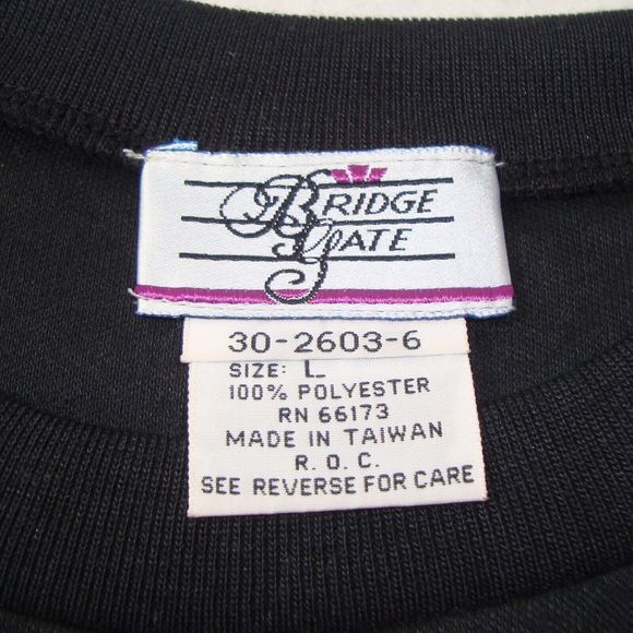 Bridge Gate Tropical Birds Sequins Applique 3/4 Sleeve Tunic Top* Size L - Picture 2 of 7